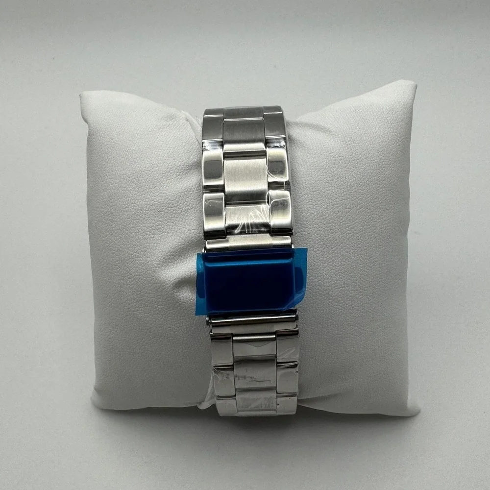 PX‎ Watch Silver Tone Bracelet With Brown Face Model 9WA9001M